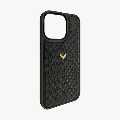 iPhone 15 Pro Max Phone Case, Python Leather