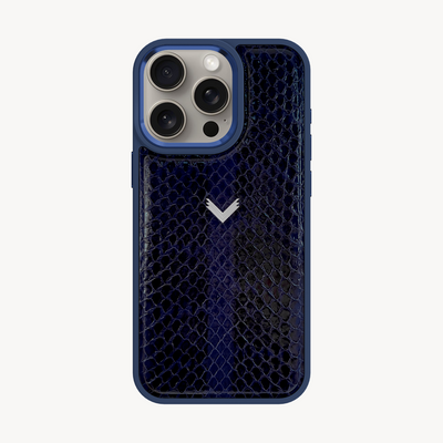 iPhone 15 Pro Max Phone Case, Python Leather