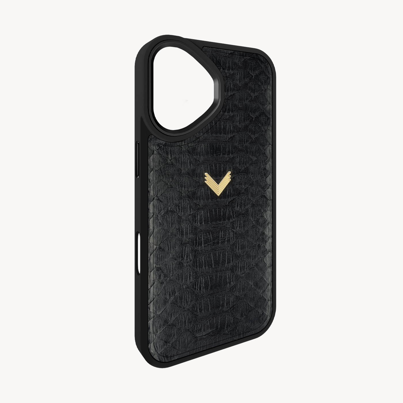 iPhone 16 Plus Phone Case, Python Leather