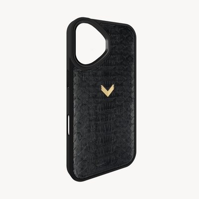 iPhone 16 Phone Case, Python Leather