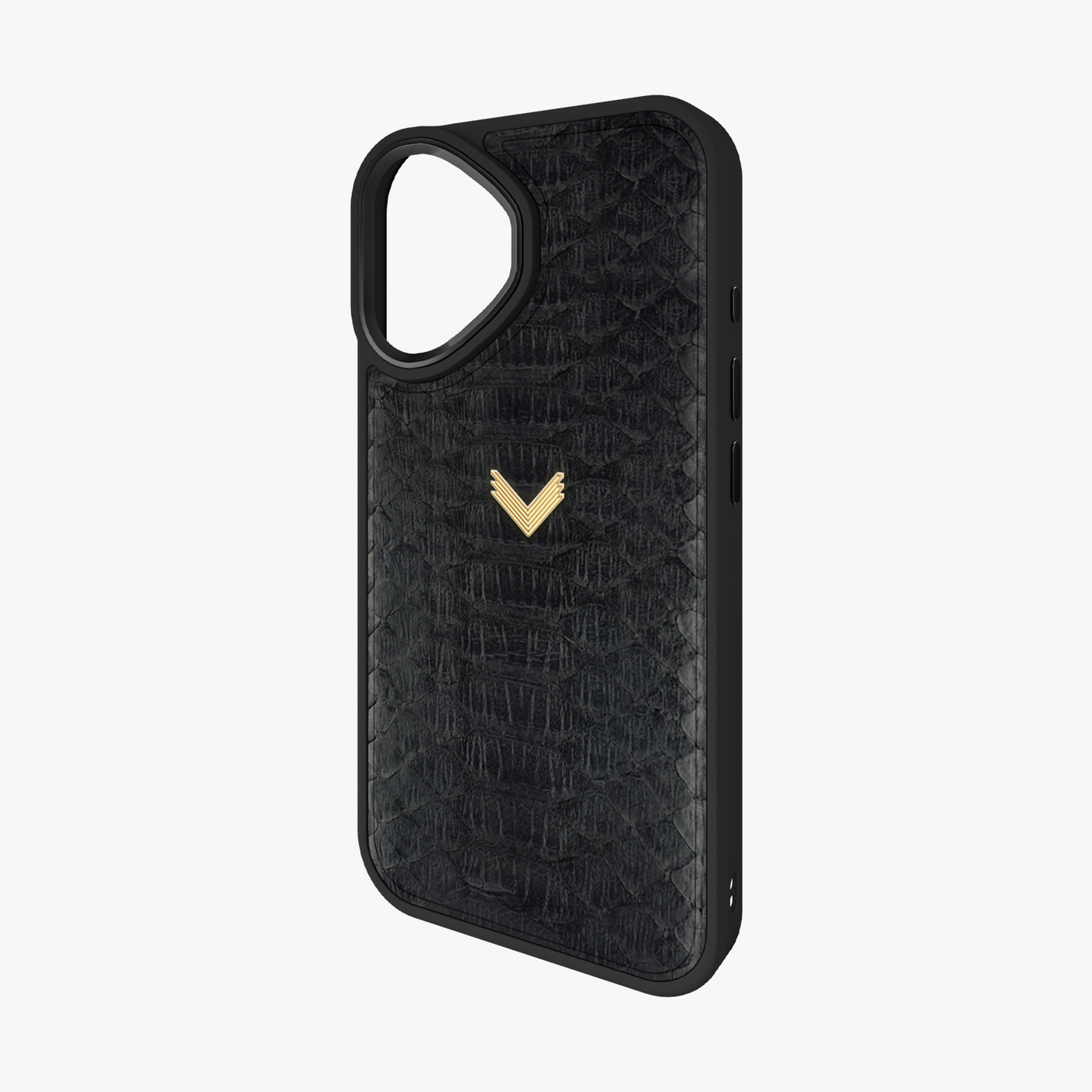 iPhone 16 Phone Case, Python Leather