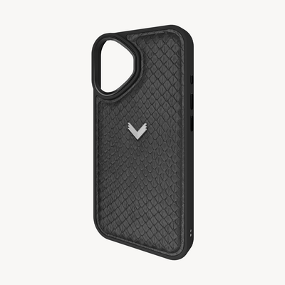 iPhone 16 Phone Case, Python Leather