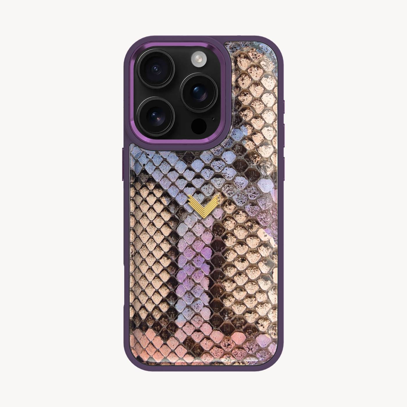 iPhone 16 Pro Phone Case, Python Leather