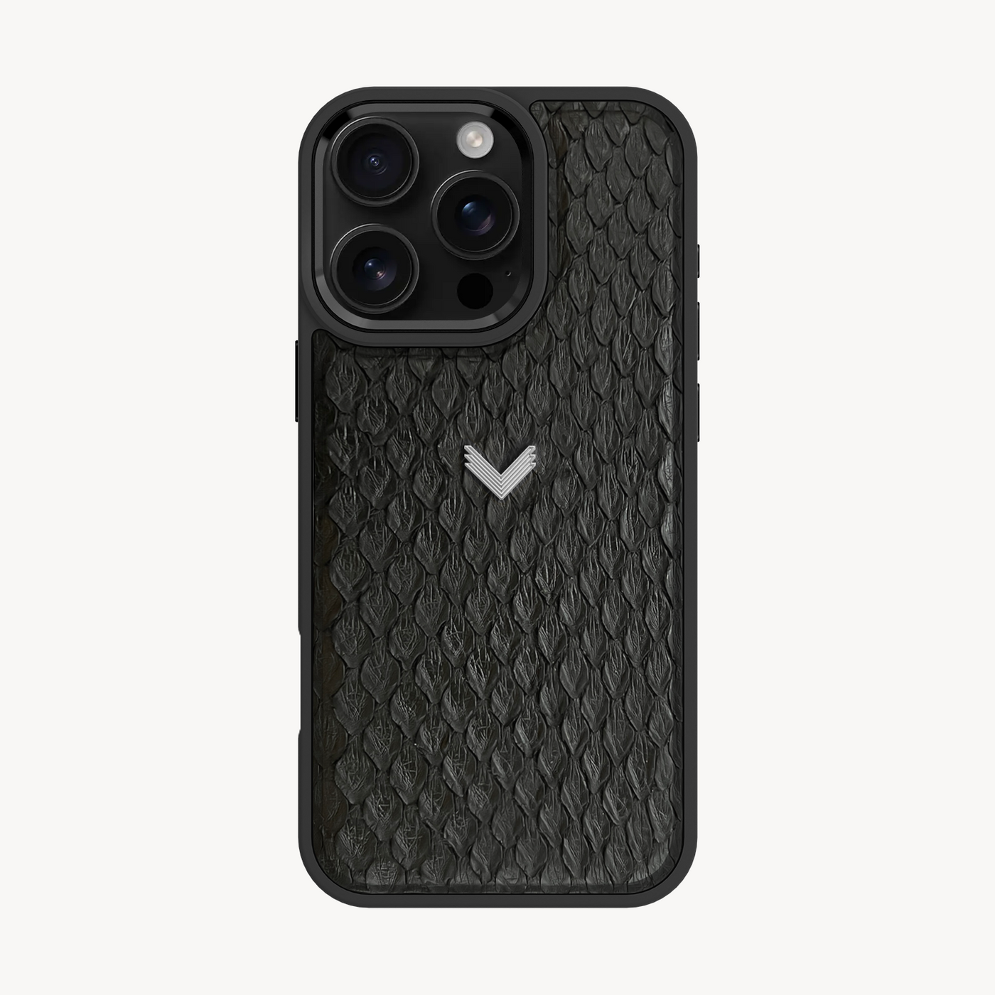 iPhone 16 Pro Phone Case, Python Leather