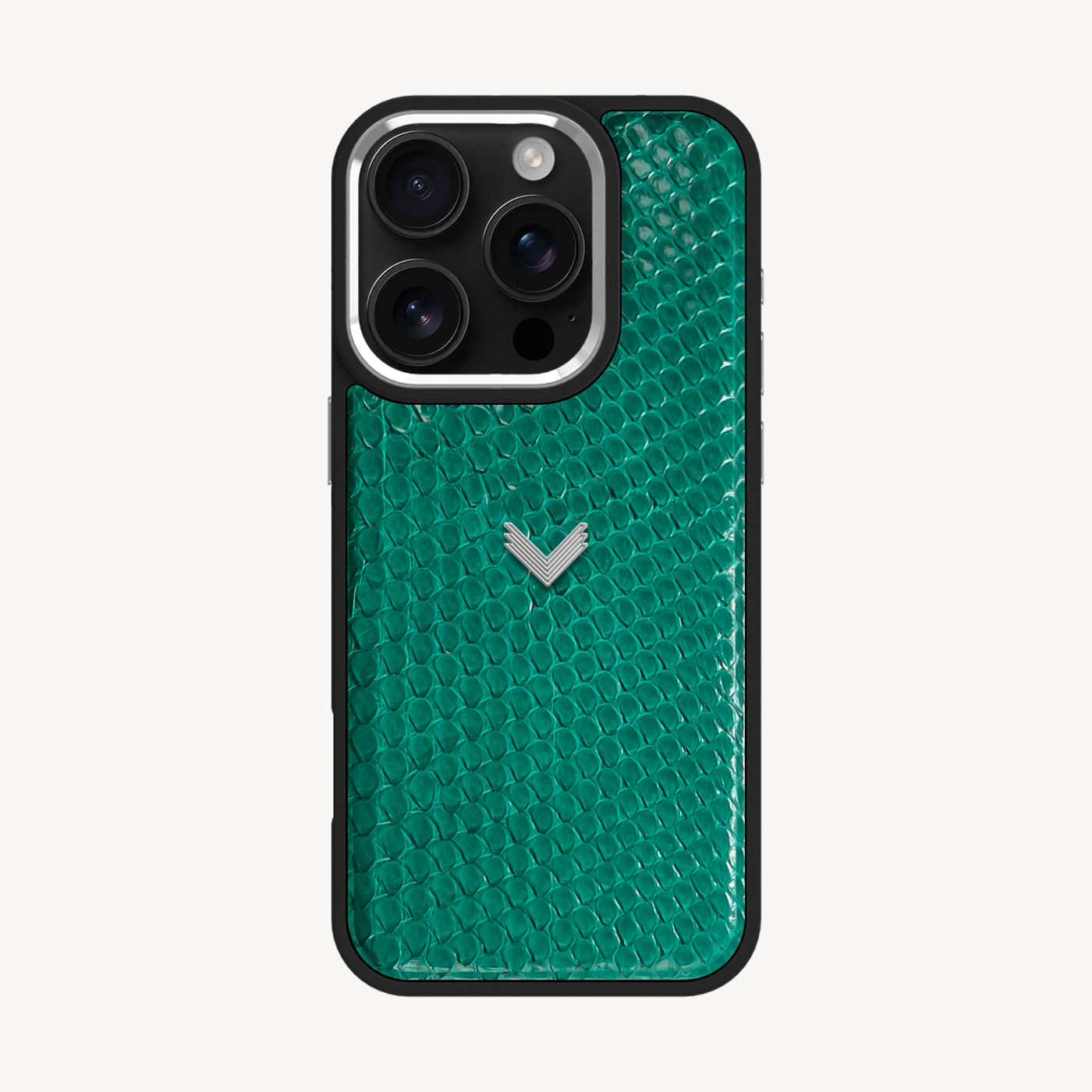 iPhone 16 Pro Phone Case, Python Leather