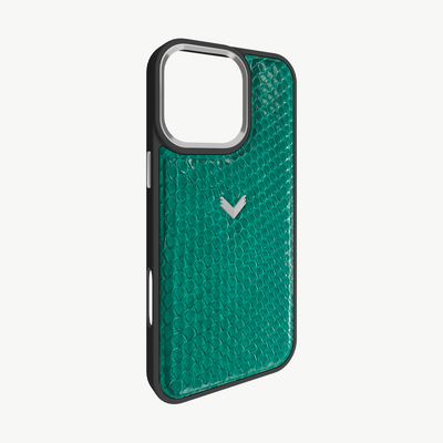 iPhone 16 Pro Phone Case, Python Leather