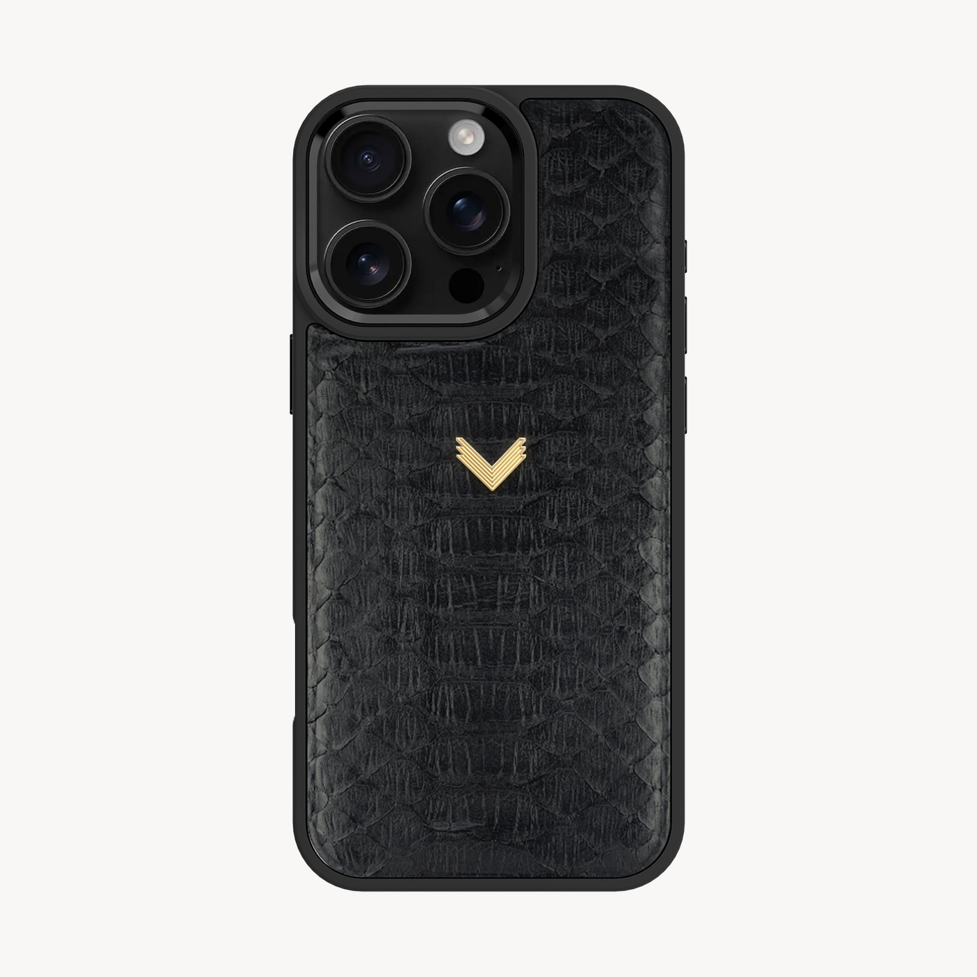 iPhone 16 Pro Max Phone Case, Python Leather