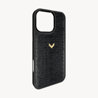 iPhone 16 Pro Max Phone Case, Python Leather