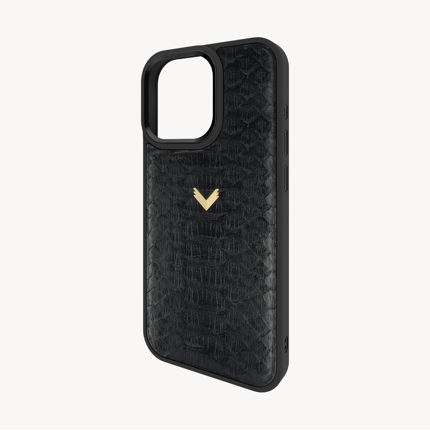 iPhone 16 Pro Max Phone Case, Python Leather