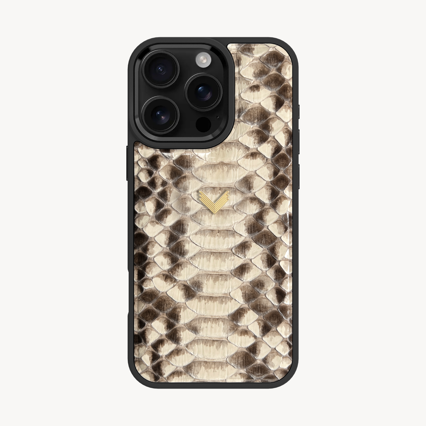 iPhone 16 Pro Max Phone Case, Python Leather