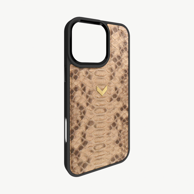 iPhone 16 Pro Max Phone Case, Python Leather