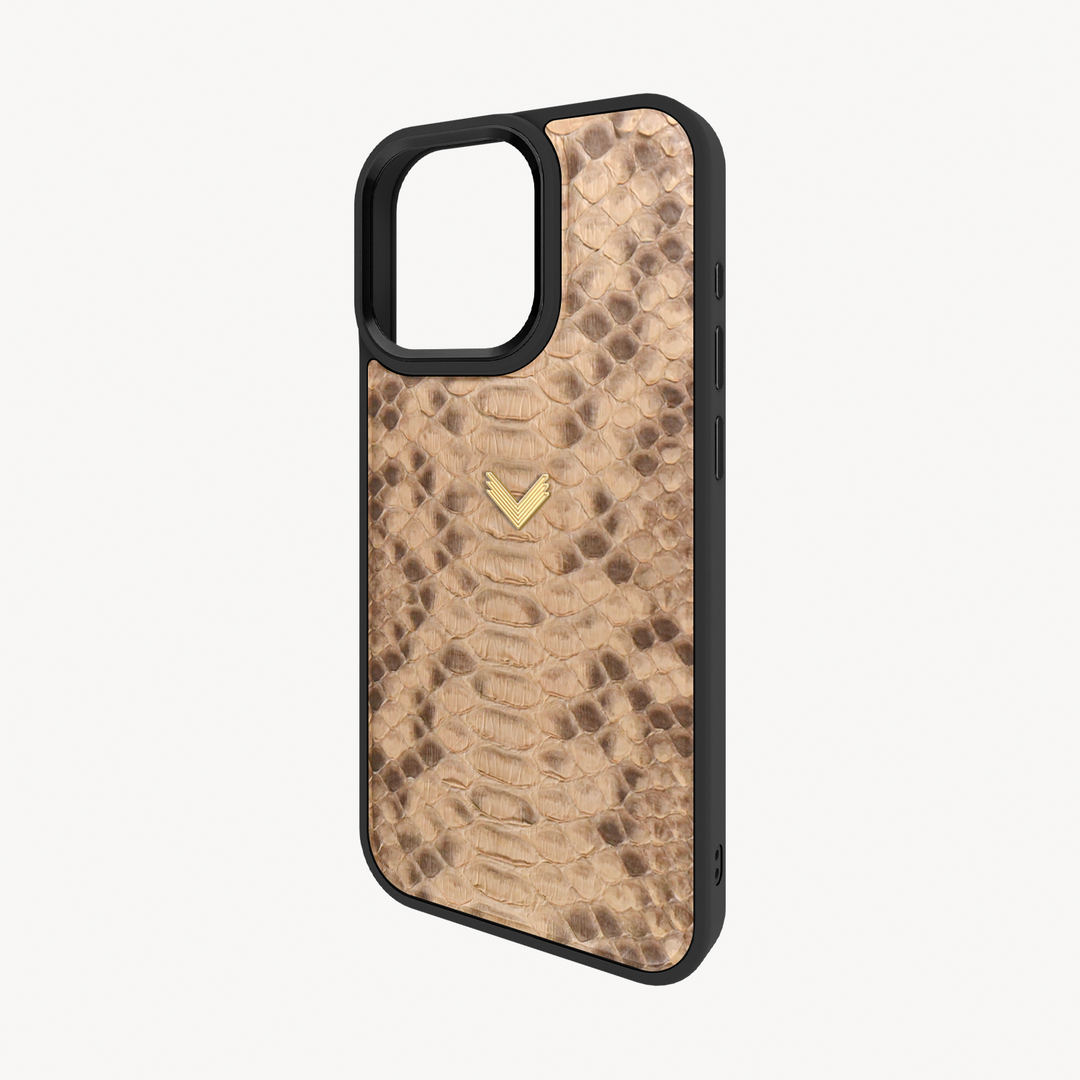 iPhone 16 Pro Max Phone Case, Python Leather