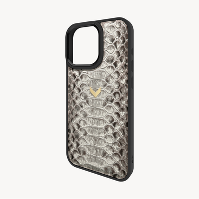 iPhone 16 Pro Max Phone Case, Python Leather