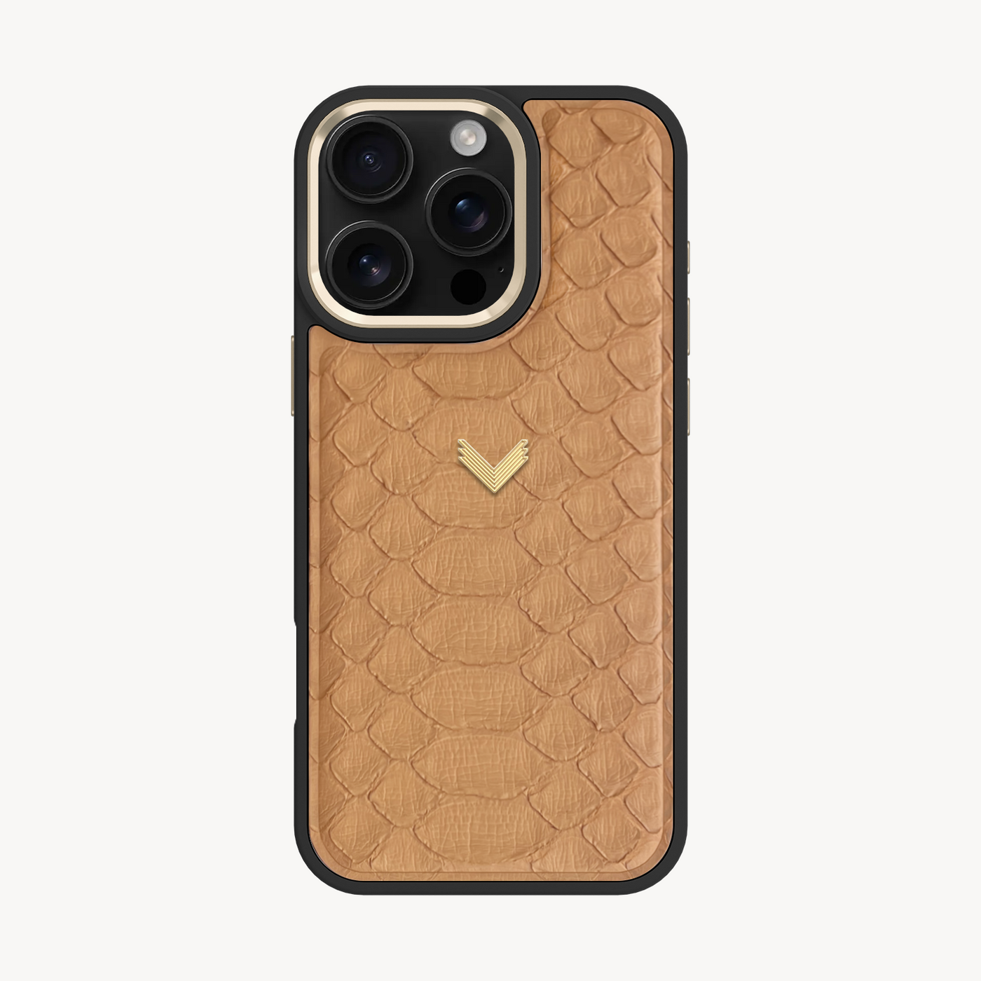 iPhone 16 Pro Phone Case, Python Leather