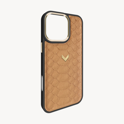 iPhone 16 Pro Max Phone Case, Python Leather