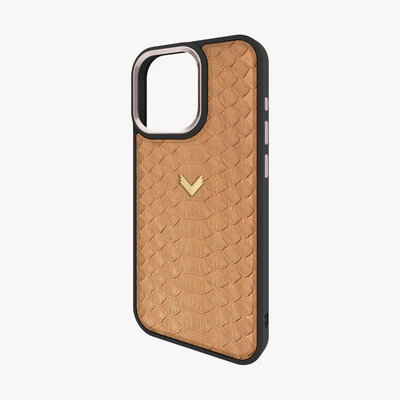 iPhone 16 Pro Max Phone Case, Python Leather