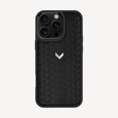 iPhone 16 Pro Max Phone Case, Python Leather