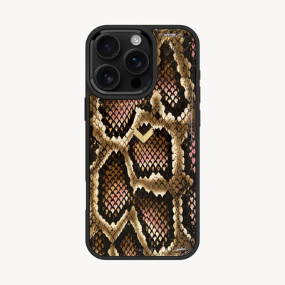 iPhone 16 Pro Phone Case, Python Leather