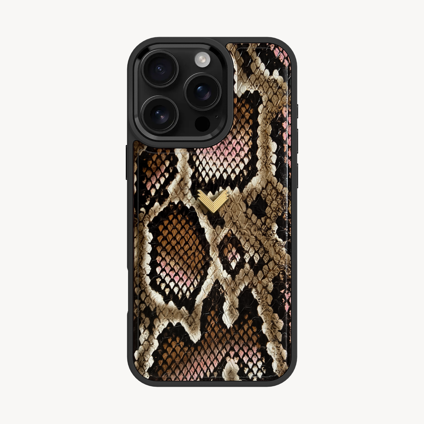 iPhone 16 Pro Max Phone Case, Python Leather