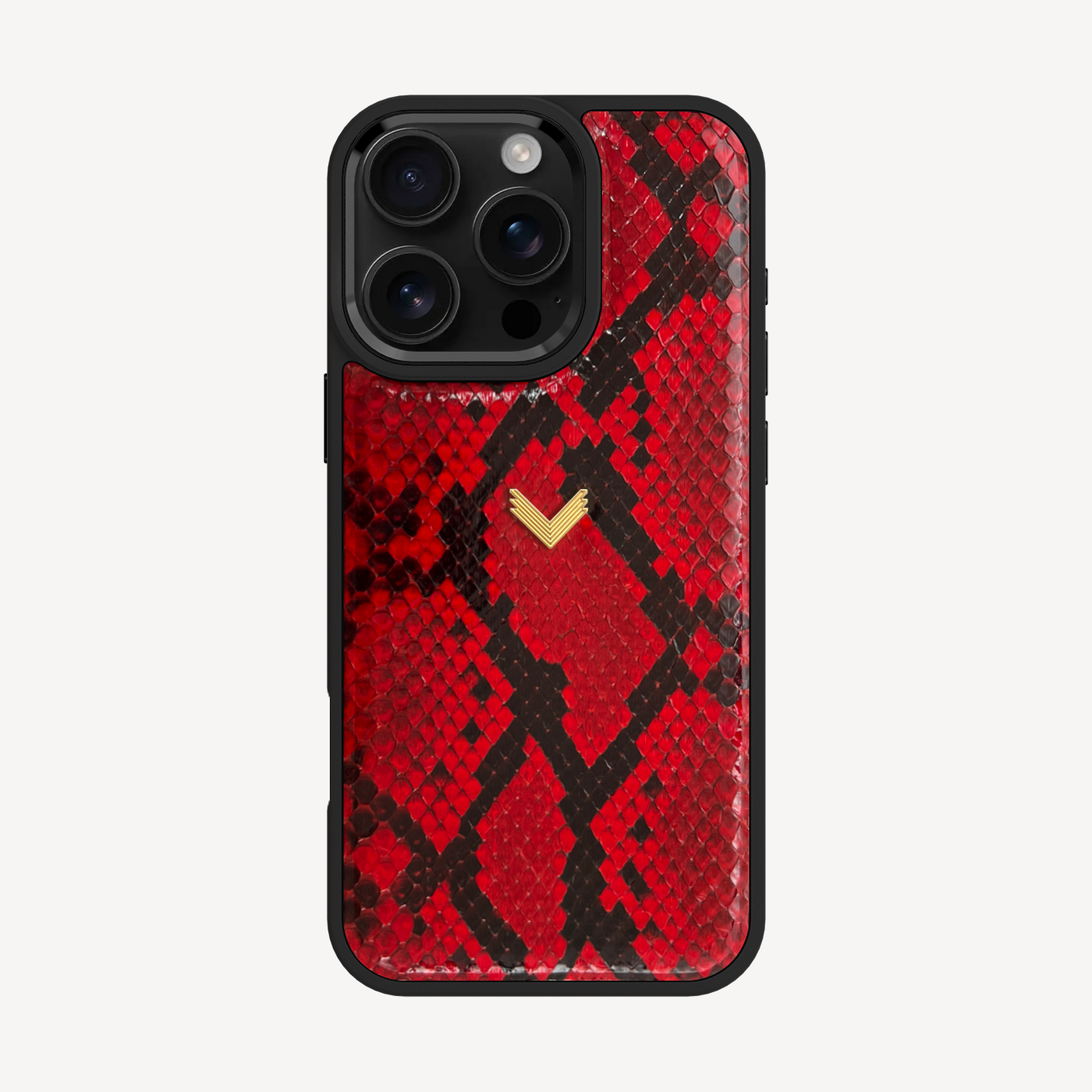 iPhone 16 Pro Max Phone Case, Python Leather