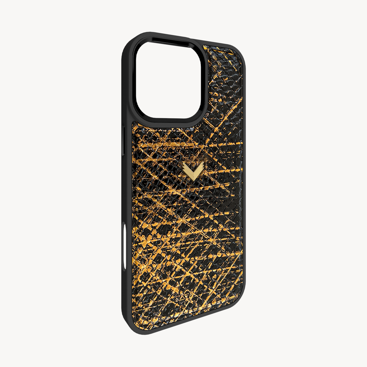 iPhone 16 Pro Max Phone Case, Python Leather