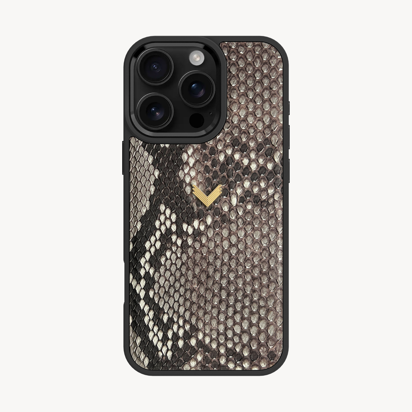 iPhone 16 Pro Max Phone Case, Python Leather