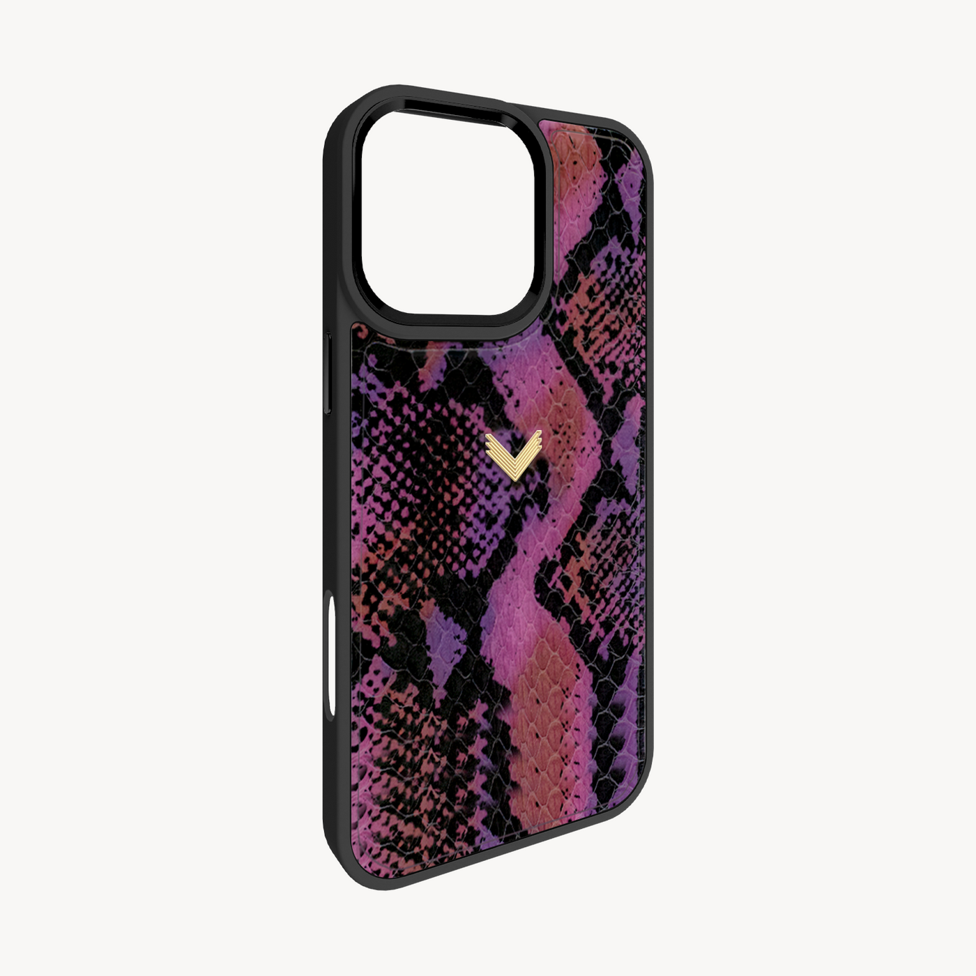 iPhone 16 Pro Max Phone Case, Python Leather