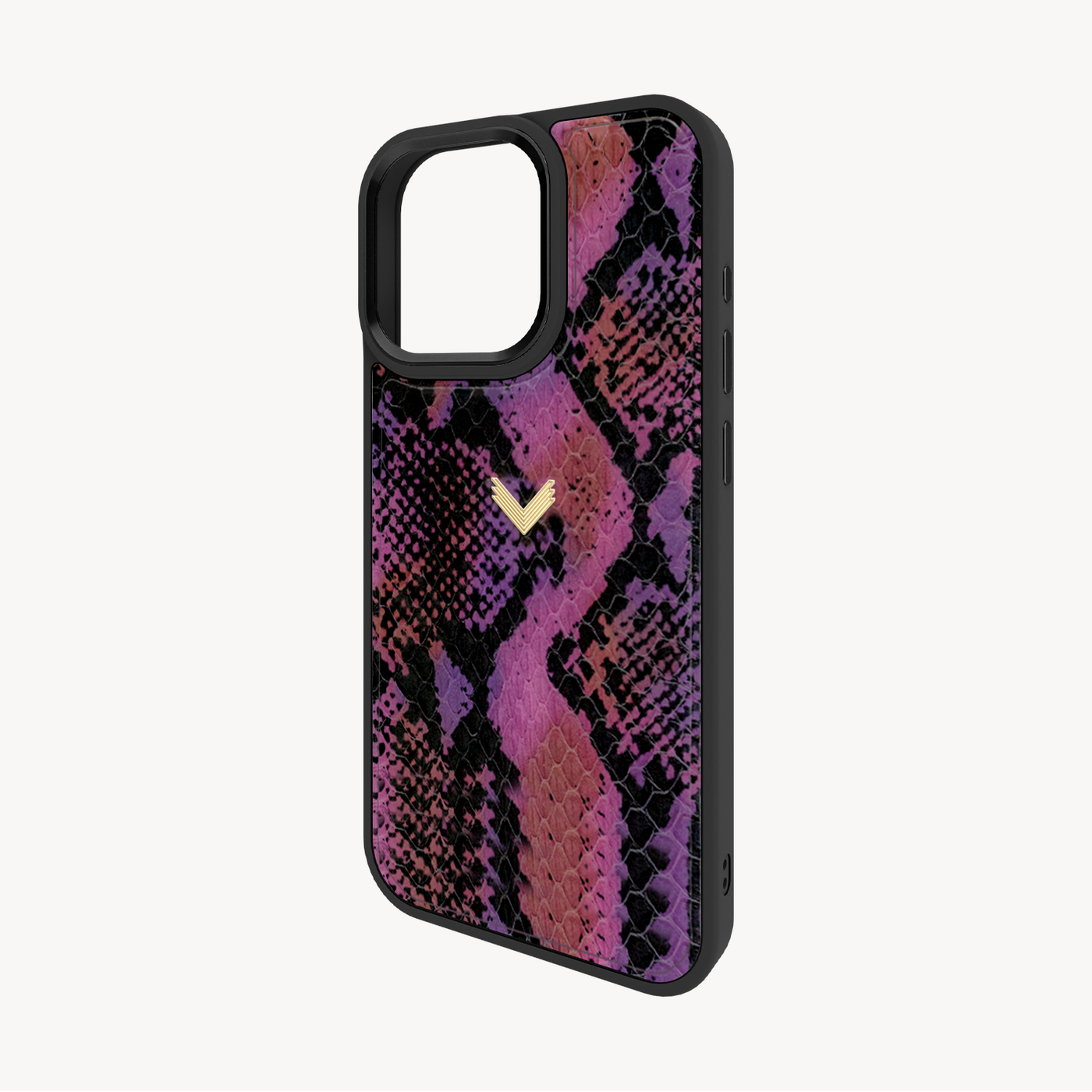 iPhone 16 Pro Max Phone Case, Python Leather