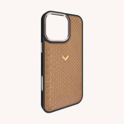 iPhone 16 Pro Max Phone Case, Python Leather