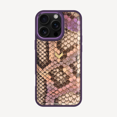 iPhone 16 Pro Max Phone Case, Python Leather