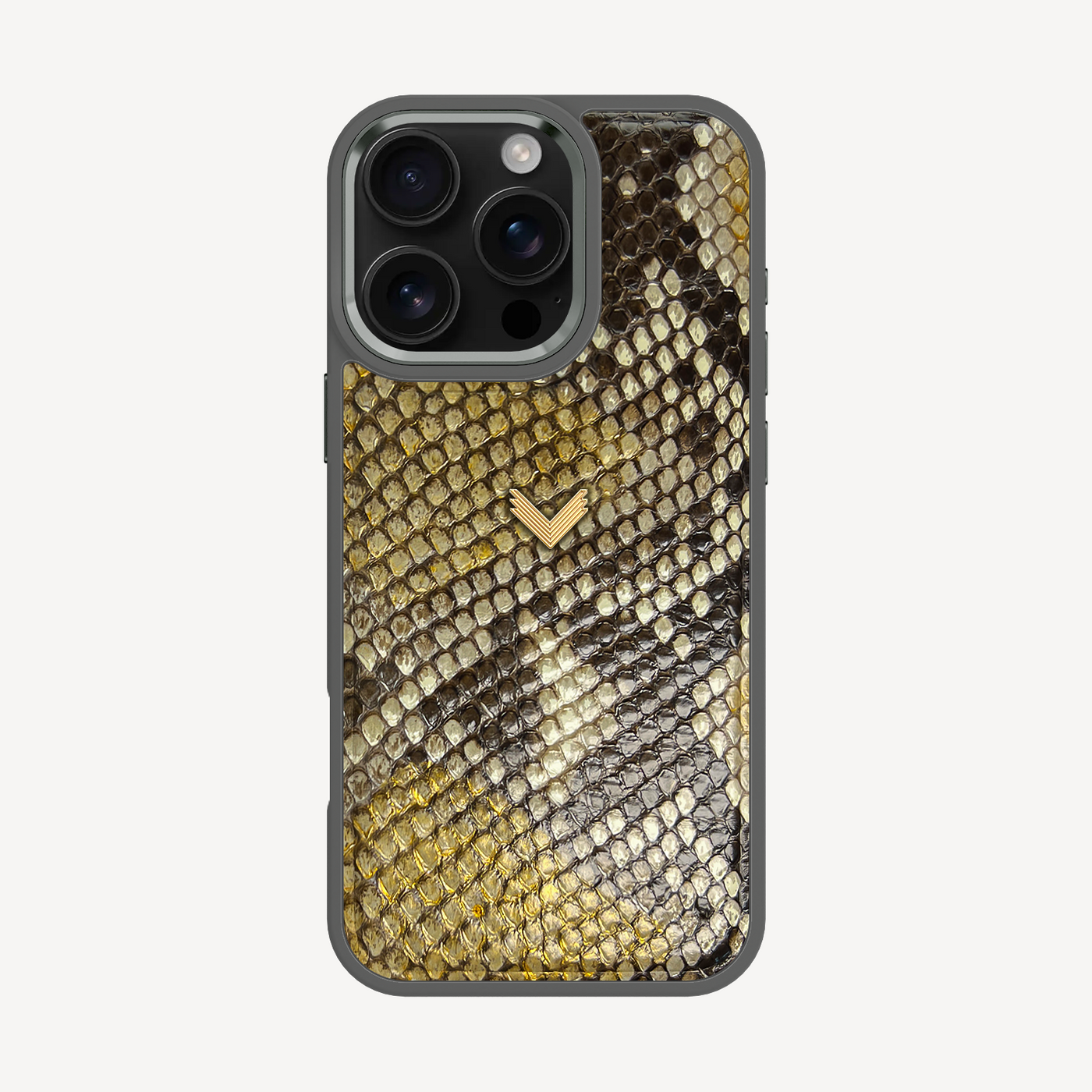 iPhone 16 Pro Phone Case, Python Leather