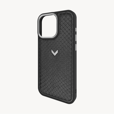 iPhone 16 Pro Max Phone Case, Python Leather