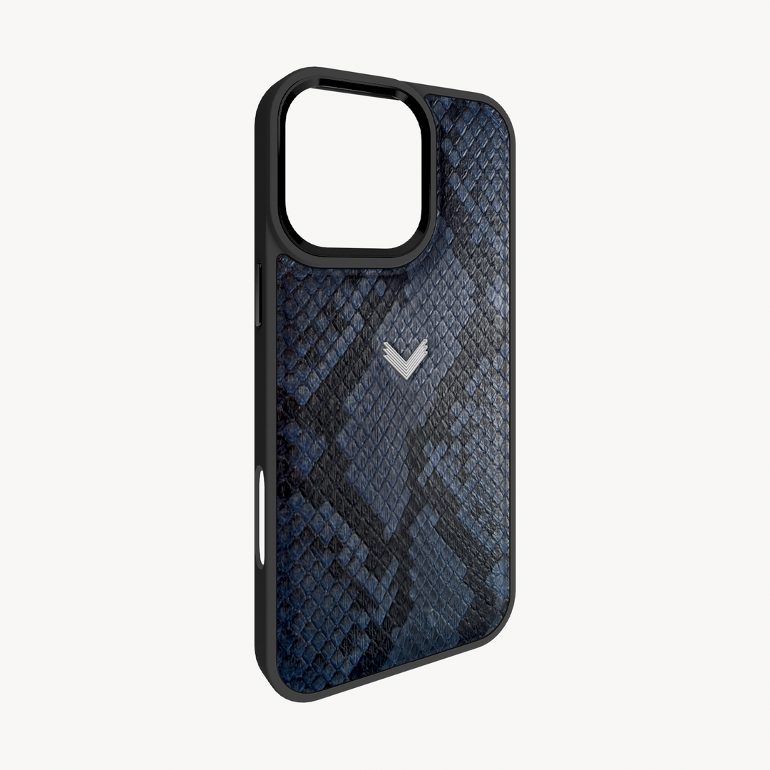 iPhone 16 Pro Phone Case, Python Leather