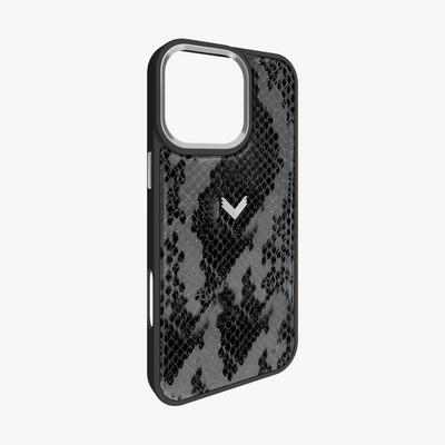 iPhone 16 Pro Max Phone Case, Python Leather