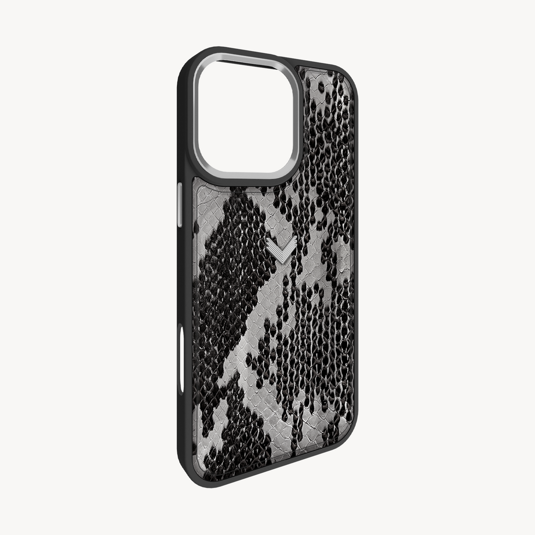 iPhone 16 Pro Phone Case, Python Leather