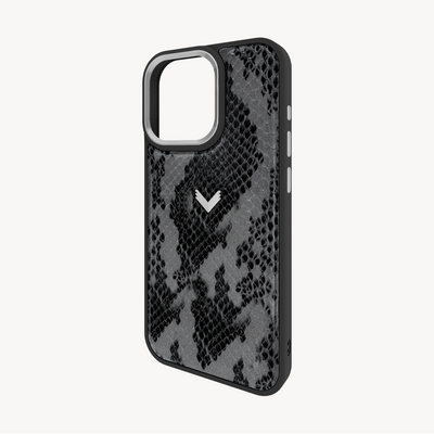 iPhone 16 Pro Phone Case, Python Leather