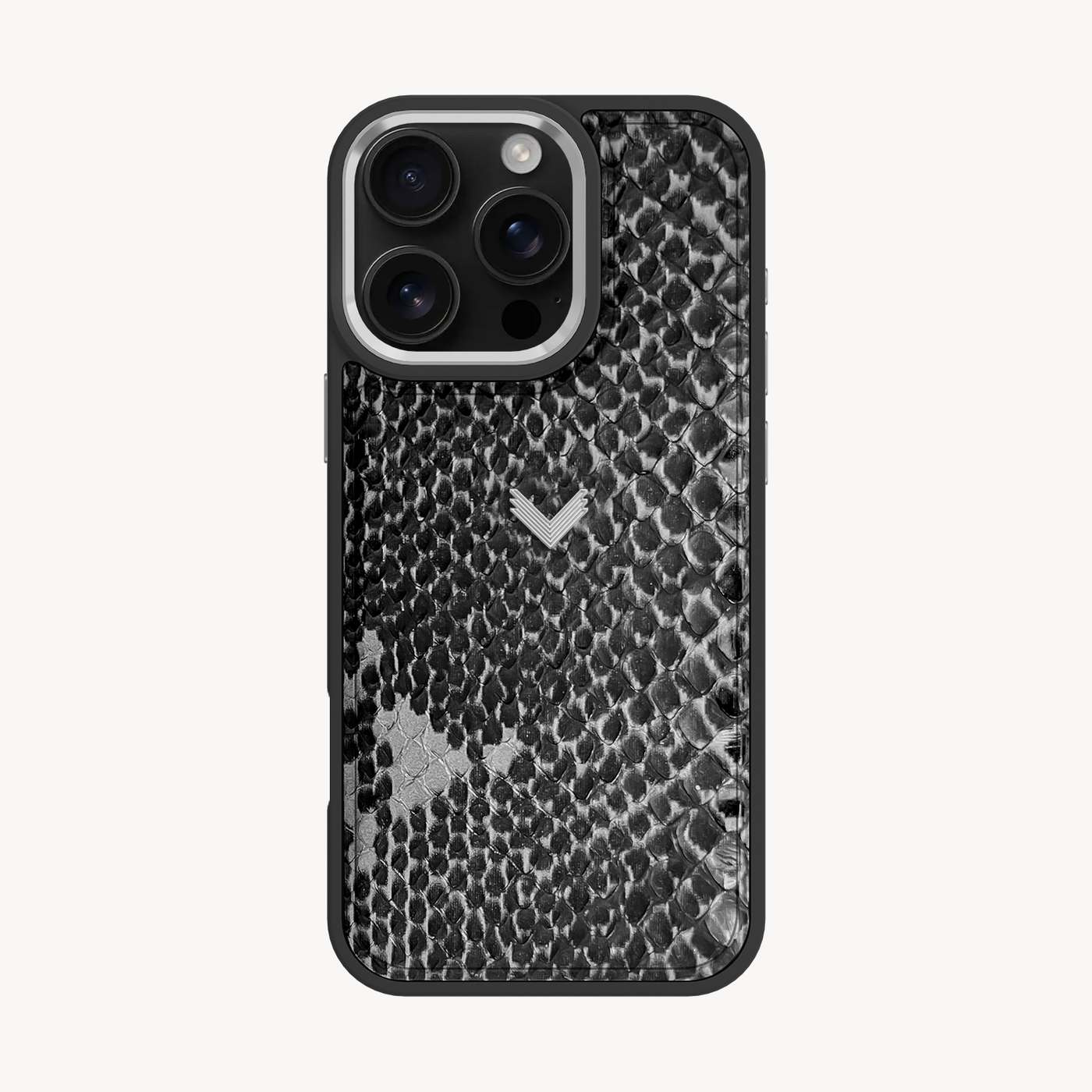 iPhone 16 Pro Max Phone Case, Python Leather