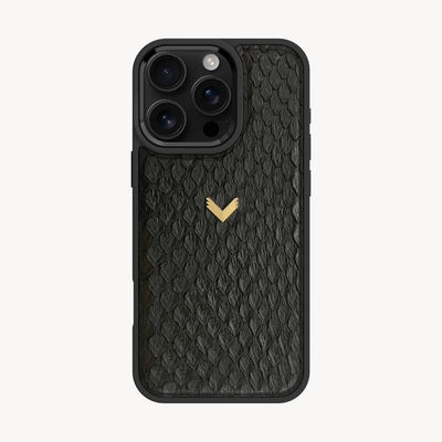 iPhone 16 Pro Max Phone Case, Python Leather