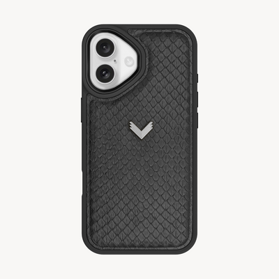 iPhone 17 Phone Case, Python Leather