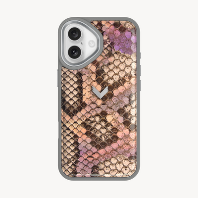 iPhone 17 Phone Case, Python Leather
