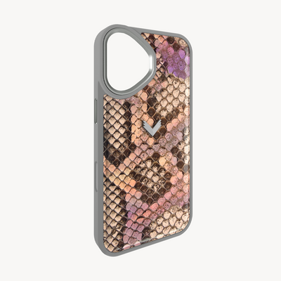 iPhone 17 Phone Case, Python Leather
