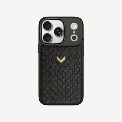 iPhone 17 Pro Phone Case, Python Leather