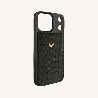 iPhone 17 Pro Phone Case, Python Leather