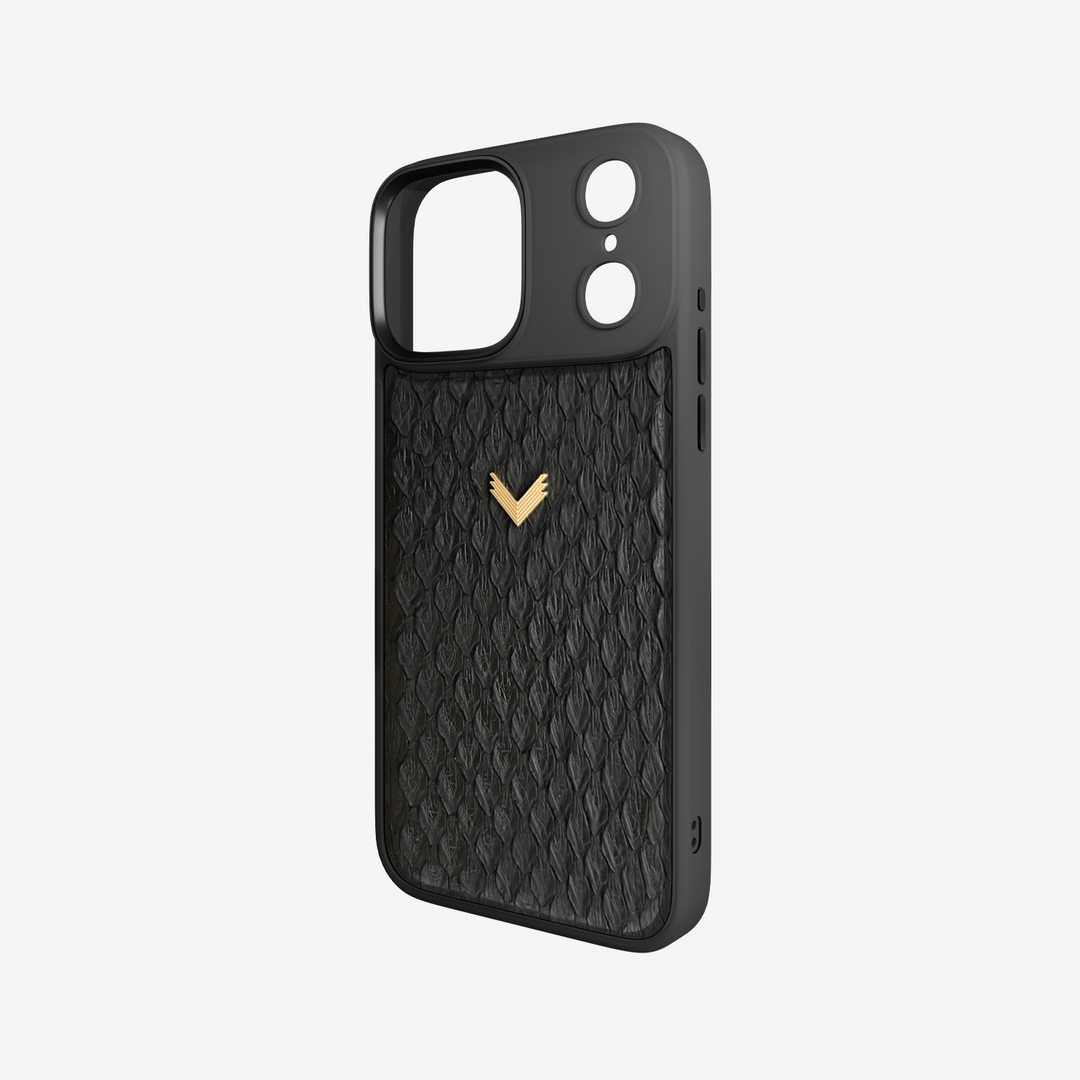 iPhone 17 Pro Phone Case, Python Leather