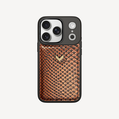 iPhone 17 Pro Phone Case, Python Leather