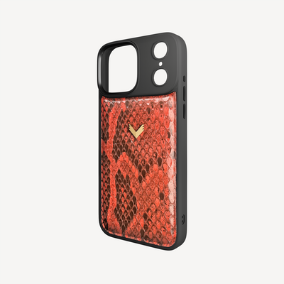 iPhone 17 Pro Phone Case, Python Leather