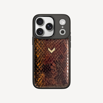 iPhone 17 Pro Phone Case, Python Leather