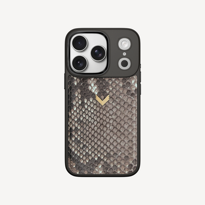 iPhone 17 Pro Phone Case, Python Leather