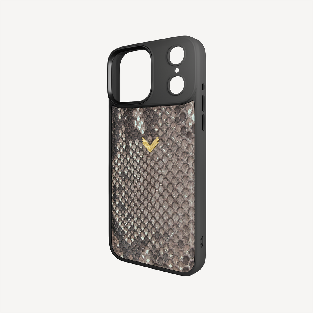 iPhone 17 Pro Phone Case, Python Leather