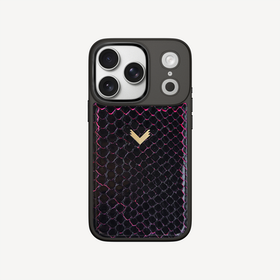 iPhone 17 Pro Phone Case, Python Leather